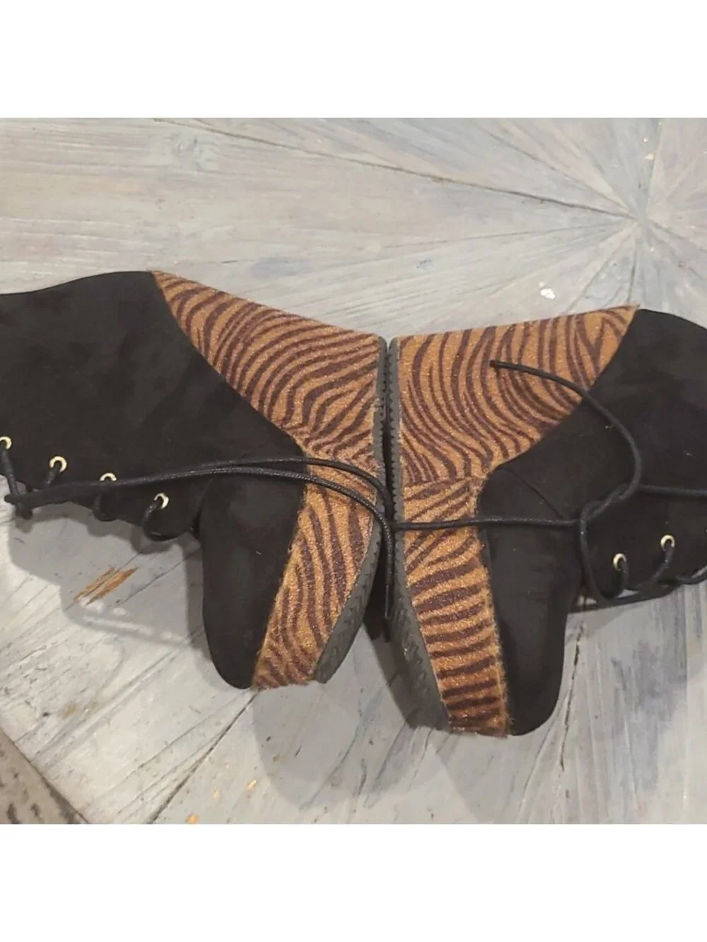 Guess platform wedge shoes